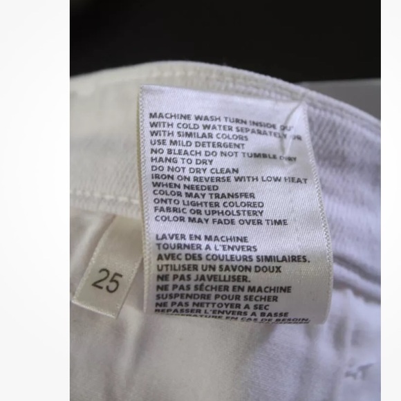 L Agence Womens Distressed Fringe High waist Rise High Line Jeans Pink Size 25 - Picture 5 of 8